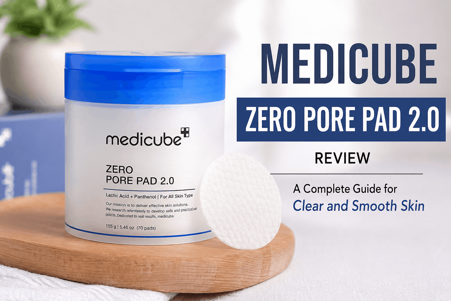 Medicube Zero Pore Pad 2.0 exfoliating toner pads for smoother brighter and cleaner looking skin